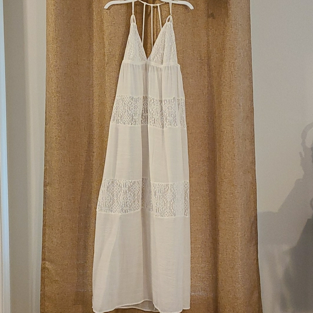 Crotchet Swim Cover Up Maxi Dress